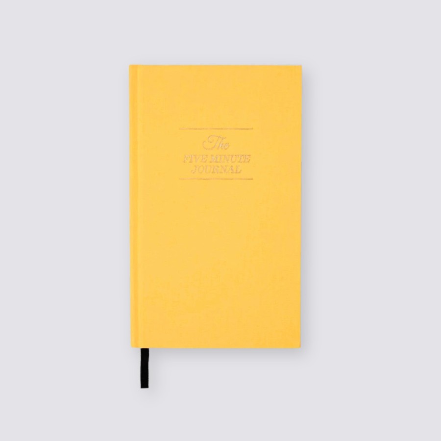 Diaries Intelligent Change Purpose & Goal Journals | Five Minute Journal - Yellow