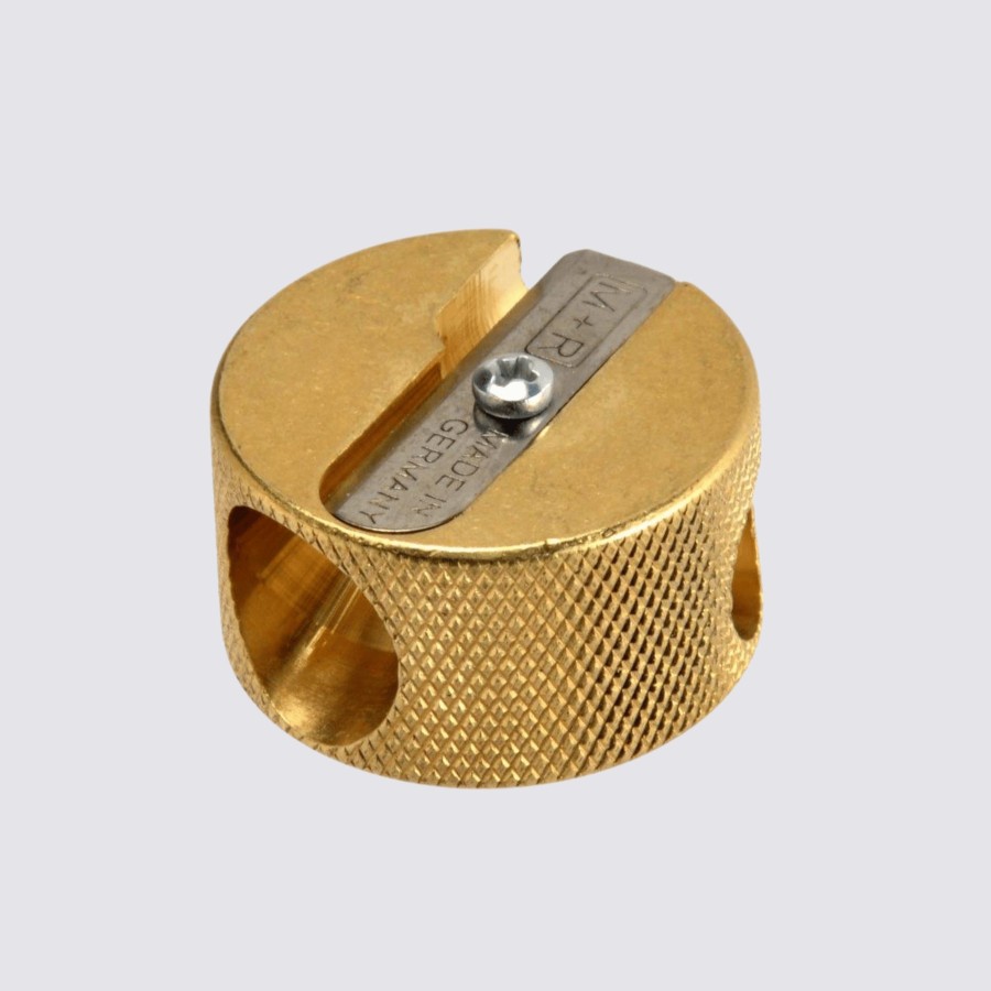 Stationery Jakar Sharpeners | Double Hole Brass Round Sharpener