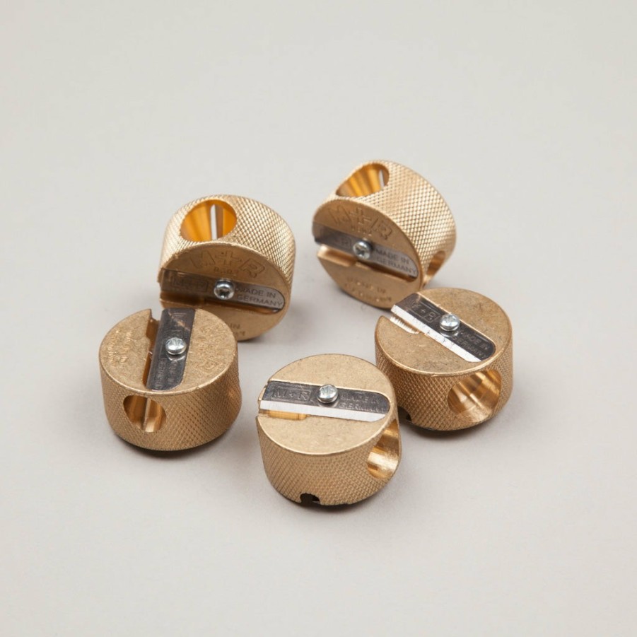 Stationery Jakar Sharpeners | Double Hole Brass Round Sharpener