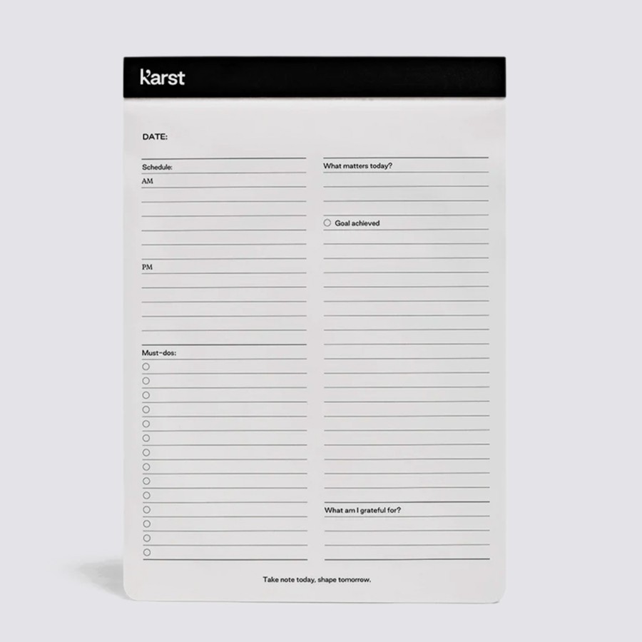 Diaries Karst Desktop Planners | A5 Daily Action Pad - Stone Paper