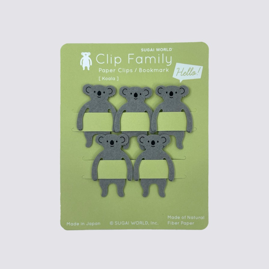 Stationery Sugai World Bookmarks | Koala Paper Clips