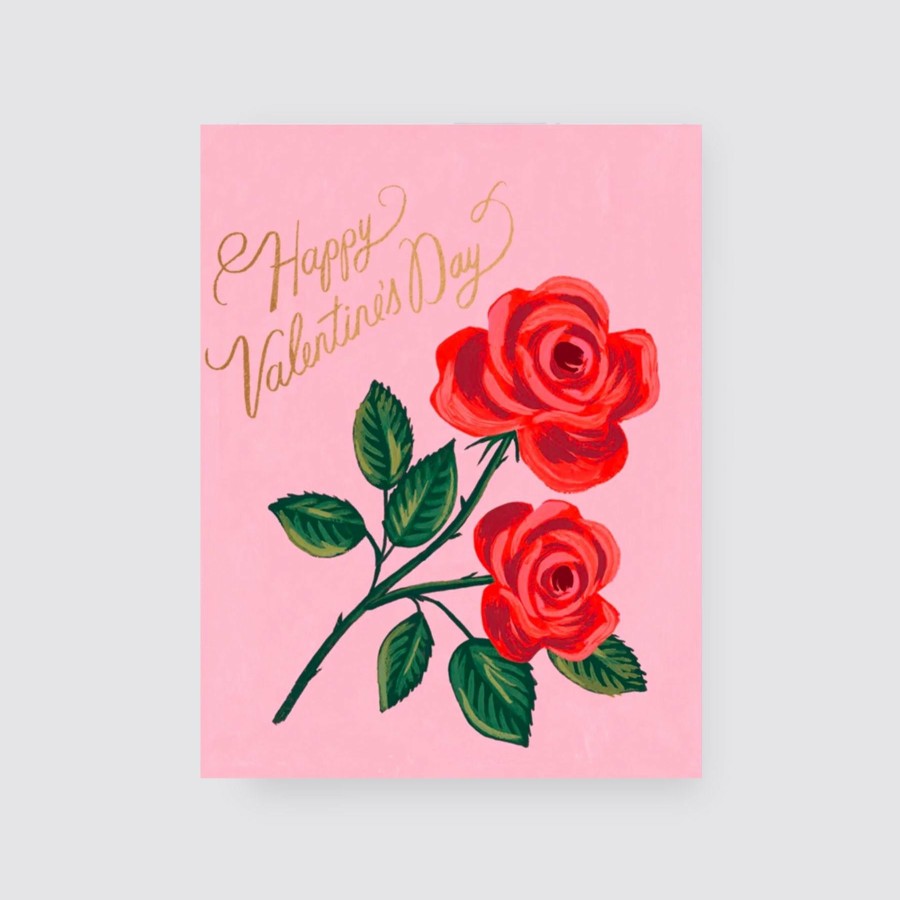 Greetings Cards Rifle Paper Co Valentine'S Day Cards | Roses Are Red