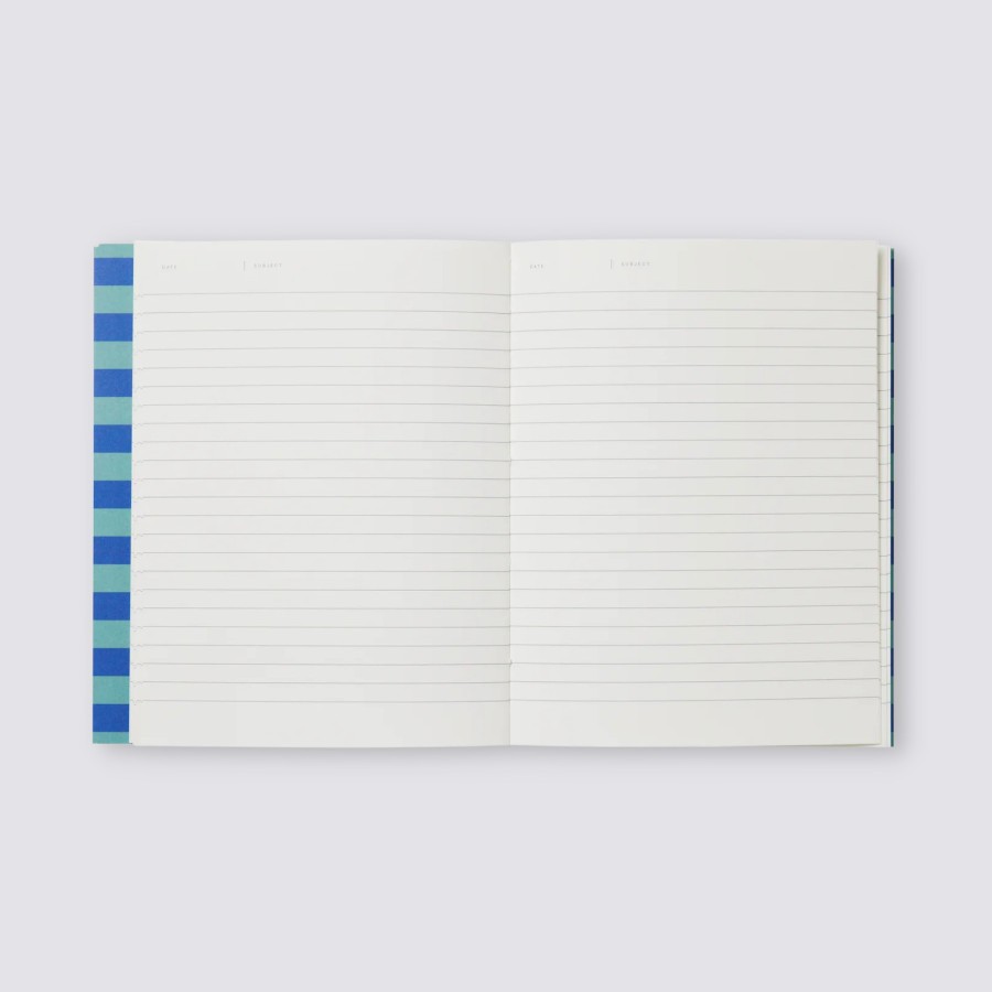 Notebooks Notem Softcover Notebooks | Uma Notebook In Ruled - Medium / Blue Stripe