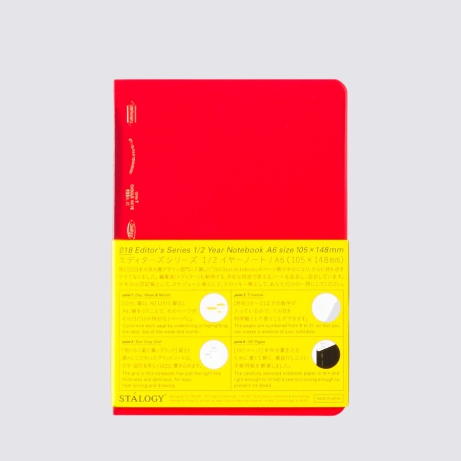 Notebooks Stalogy A6 Notebooks | 1/2 Year Notebook - A6