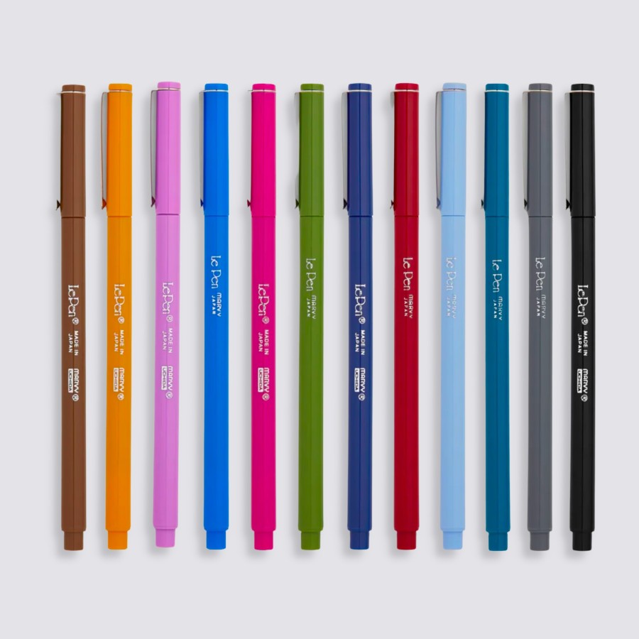 Stationery Marvy Artist Pens | Le Pen Art Pen - Set Of 12