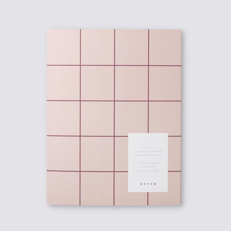 Notebooks Notem Softcover Notebooks | Uma Notebook In Ruled - Large / Rose Pink