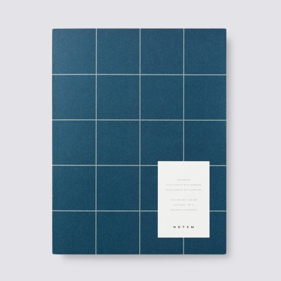 Notebooks Notem Ruled Notebooks | Uma Notebook In Ruled - Large / Dark Blue