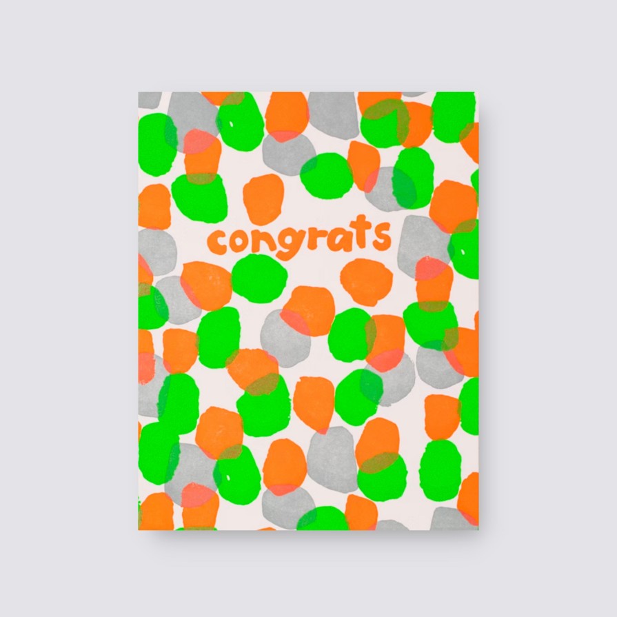 Greetings Cards Egg Press Congratulations & Well Done Cards | Congrats Dots