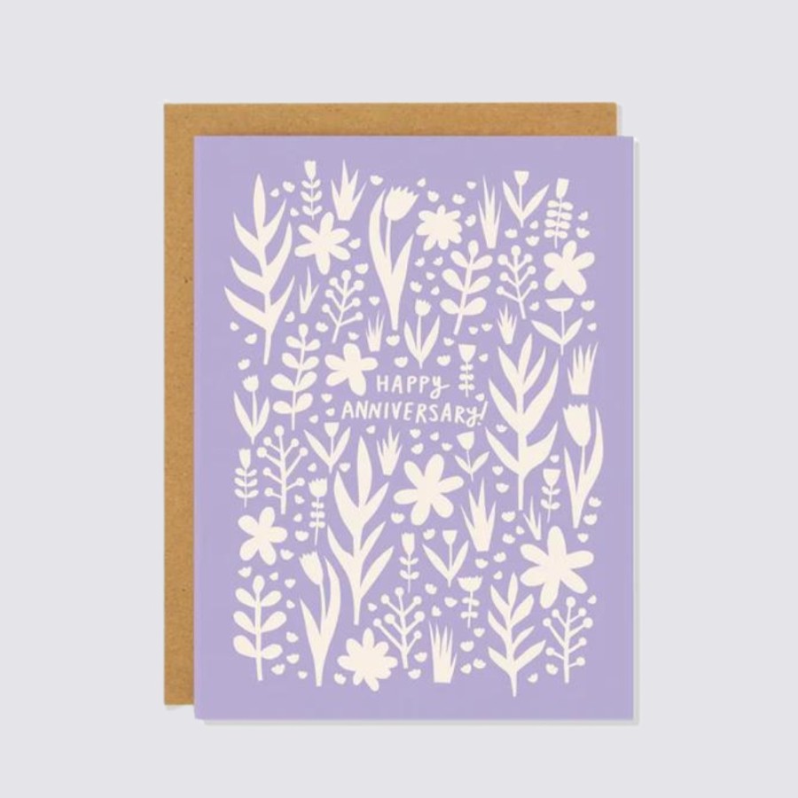 Greetings Cards Badger & Burke Anniversary Cards | Lavender Anniversary