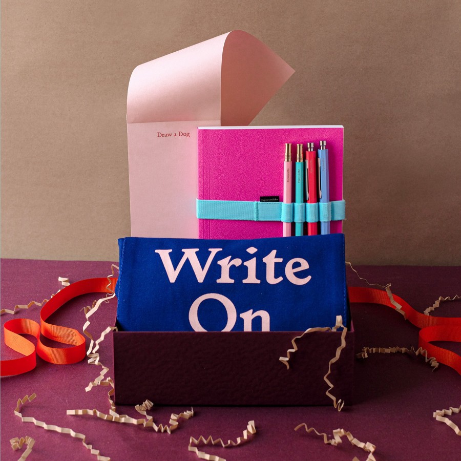 Edits Papersmiths Papersmiths Own Brand | Ultimate Stationery Stash - Fuchsia / Dot Grid Paper