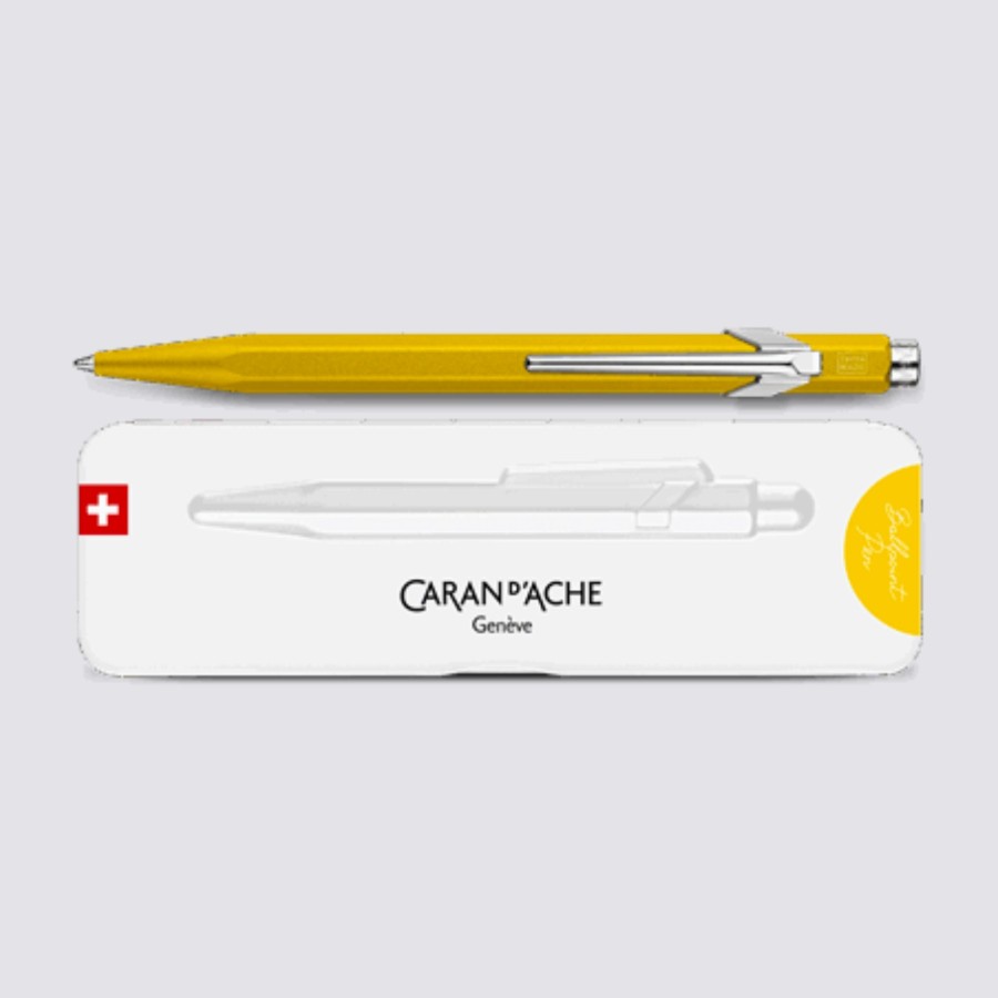 Stationery Caran d'Ache Ballpoint Pens | 849 Ballpoint Pen - Colormat-X Yellow