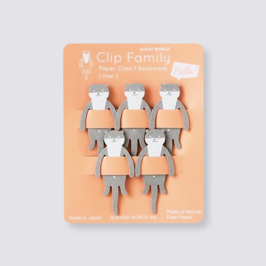 Stationery Sugai World Bookmarks | Otter Paper Clips