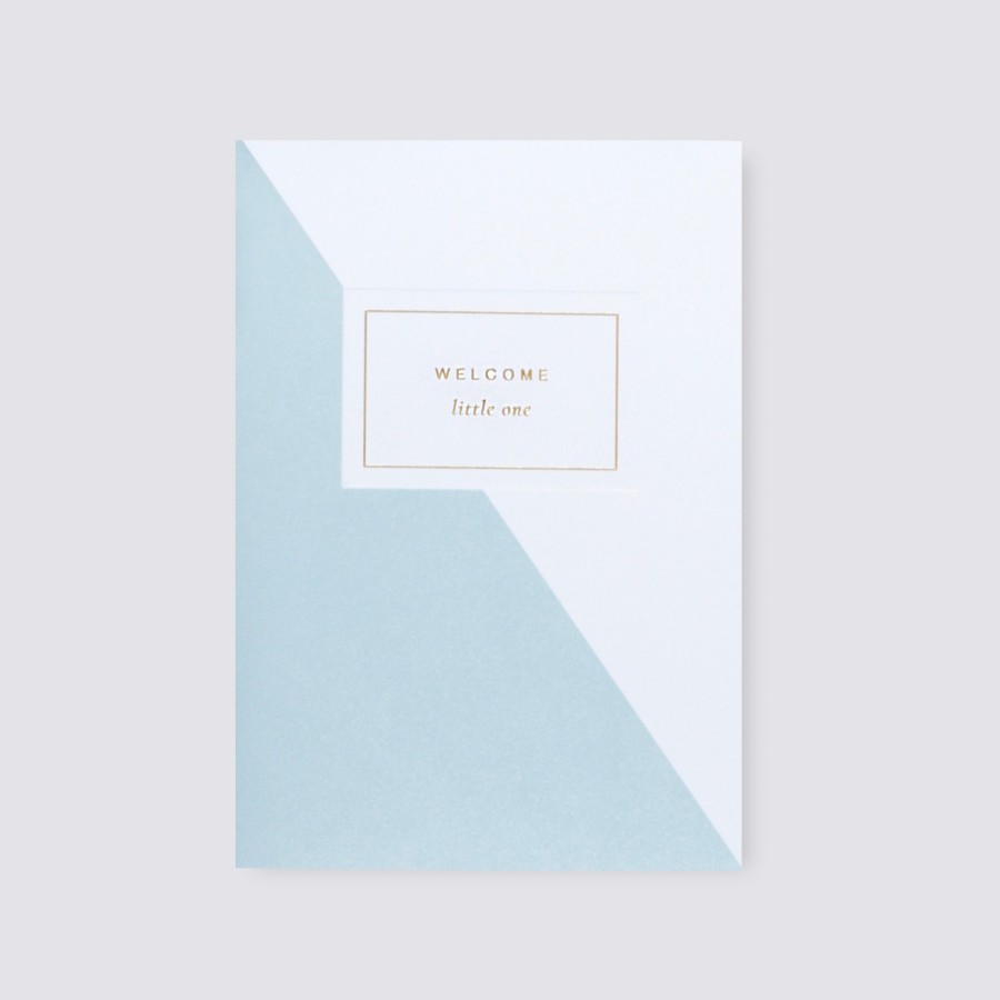 Greetings Cards A L'aise New Baby Cards | Welcome Little One Blue