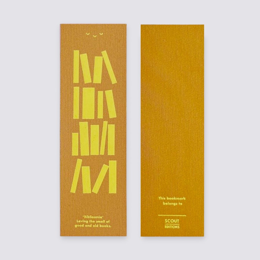 Stationery Scout Editions Bookmarks | Bibliosmia Ochre Bookmark