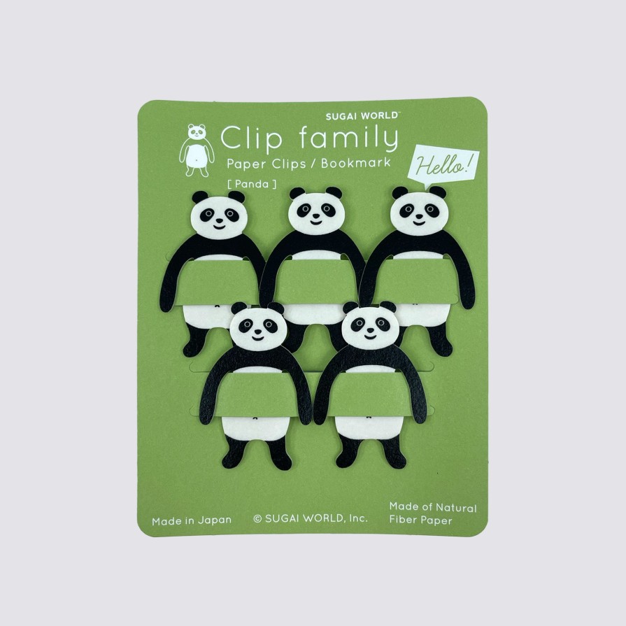 Stationery Sugai World Paper Clips | Panda Paper Clip