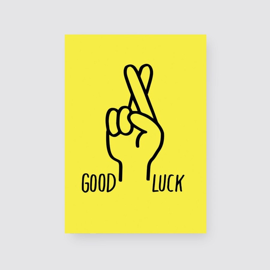 Greetings Cards Ashkahn Good Luck & Leaving Cards | Good Luck Fingers