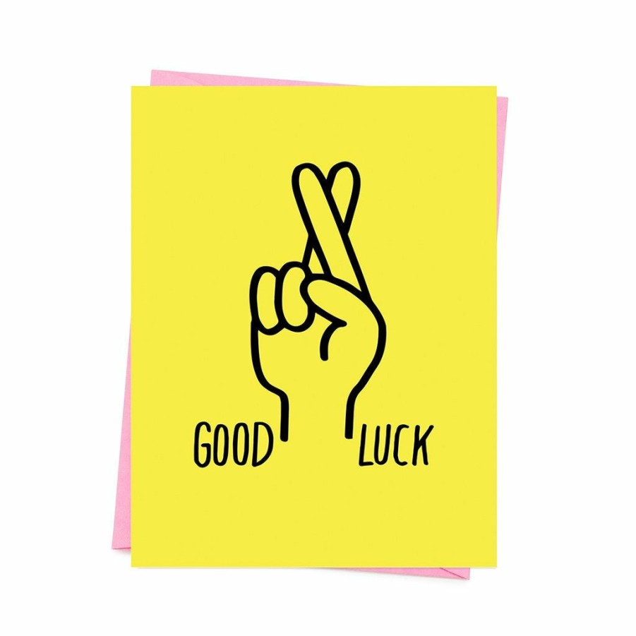 Greetings Cards Ashkahn Good Luck & Leaving Cards | Good Luck Fingers