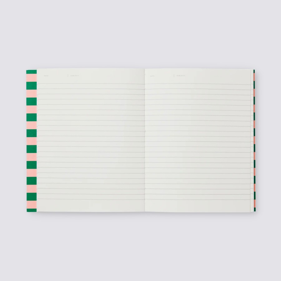 Notebooks Notem Softcover Notebooks | Uma Notebook In Ruled - Medium / Green & Rose