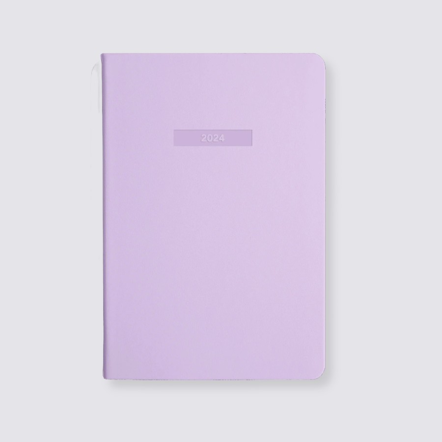 Diaries MiGoals Weekly Diaries | 2024 A5 Weekly Notes Diary - Lilac