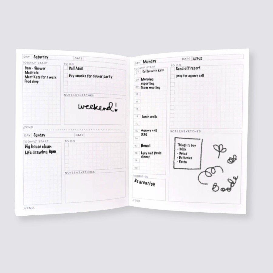 Diaries The Completist Daily Diaries | Daily Undated Planner A5 - Madrid No. 1