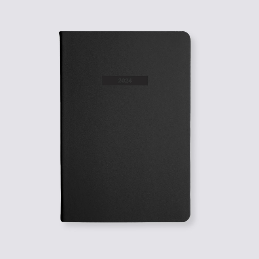 Diaries MiGoals All Dated Diaries | 2024 A5 Weekly Notes Diary - Black