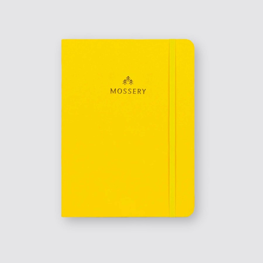 Diaries Mossery Weekly Diaries | 2024 Refillable Dated Diary - Sunshine Yellow