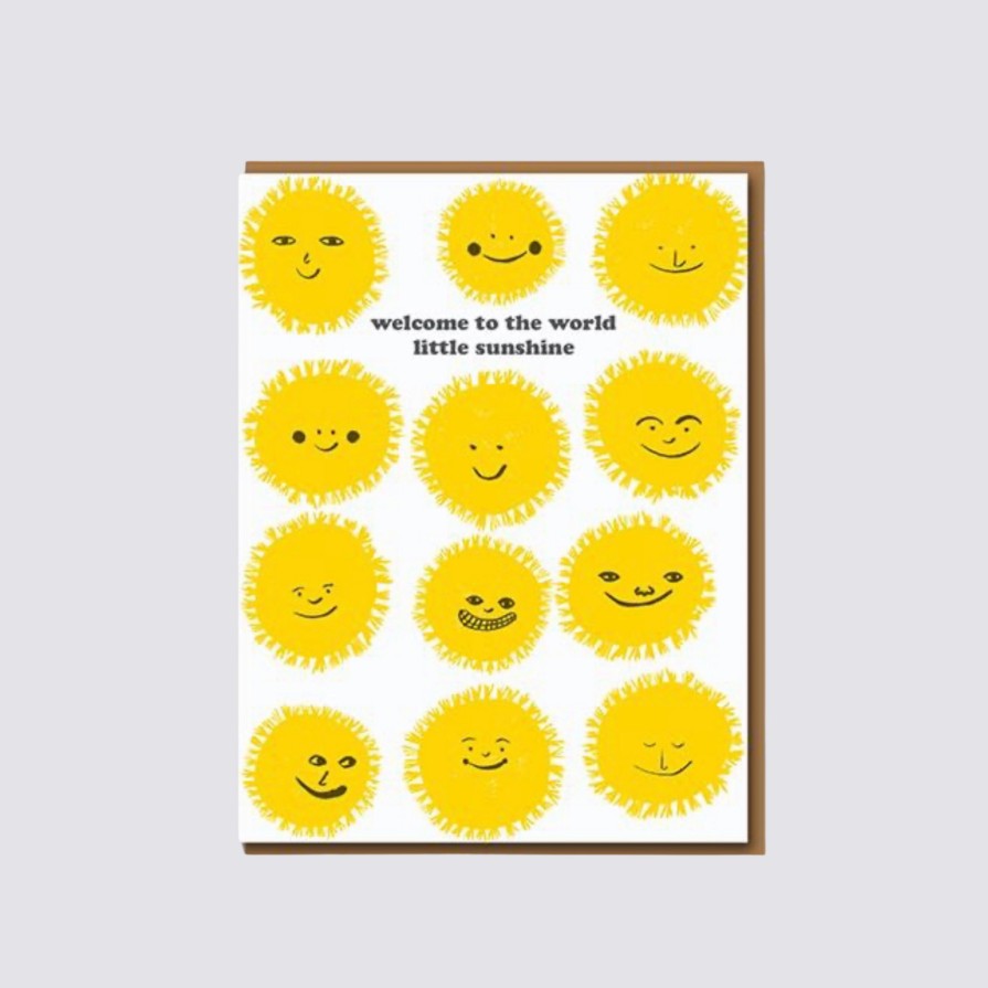 Greetings Cards Egg Press New Baby Cards | Welcome Sunshine