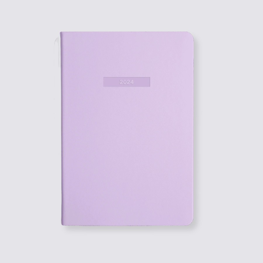 Diaries MiGoals All Dated Diaries | 2024 A5 Weekly Notes Diary - Lilac