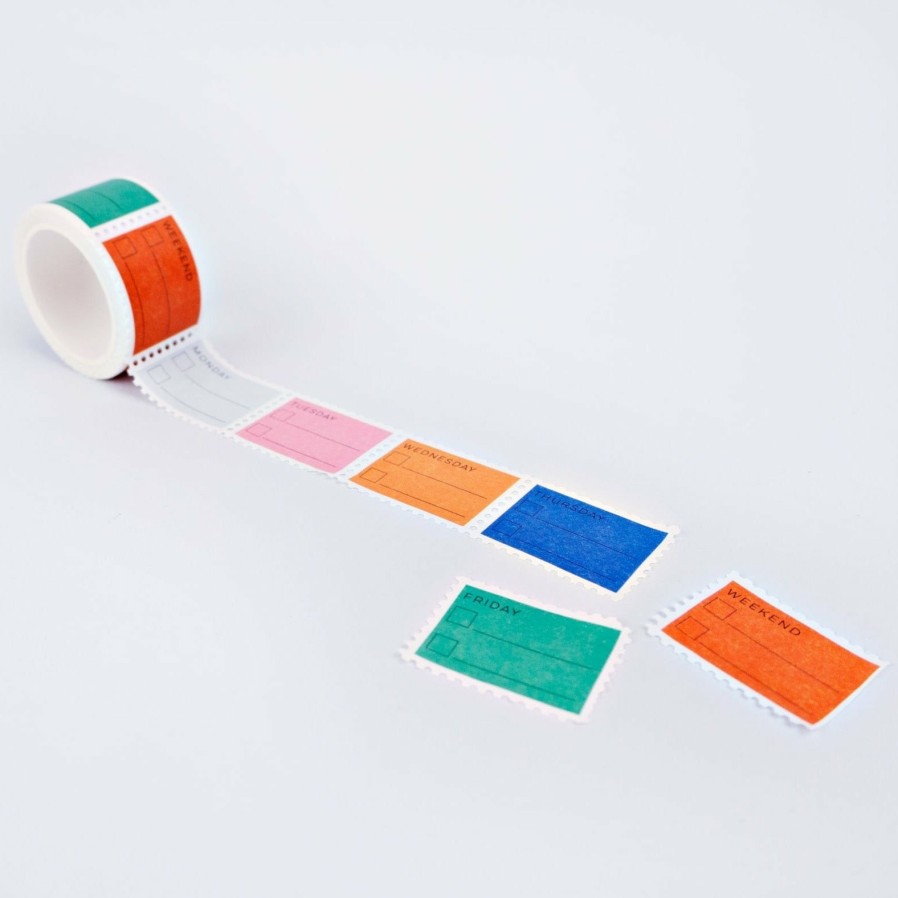 Stationery The Completist Washi & Sticky Tape | Washi Stamp - Primary Days To Do