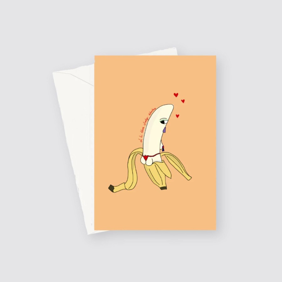 Greetings Cards Eat the Moon Valentine'S Day Cards | Cheeky Banana