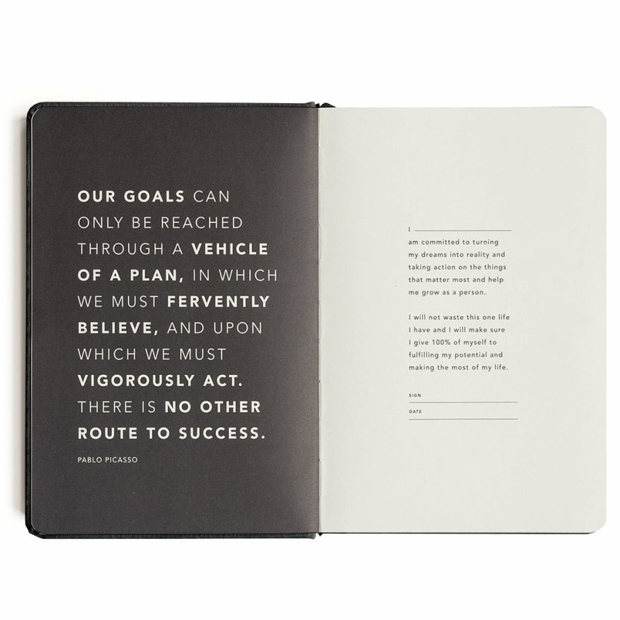 Diaries MiGoals Purpose & Goal Journals | Goals Journal - Black