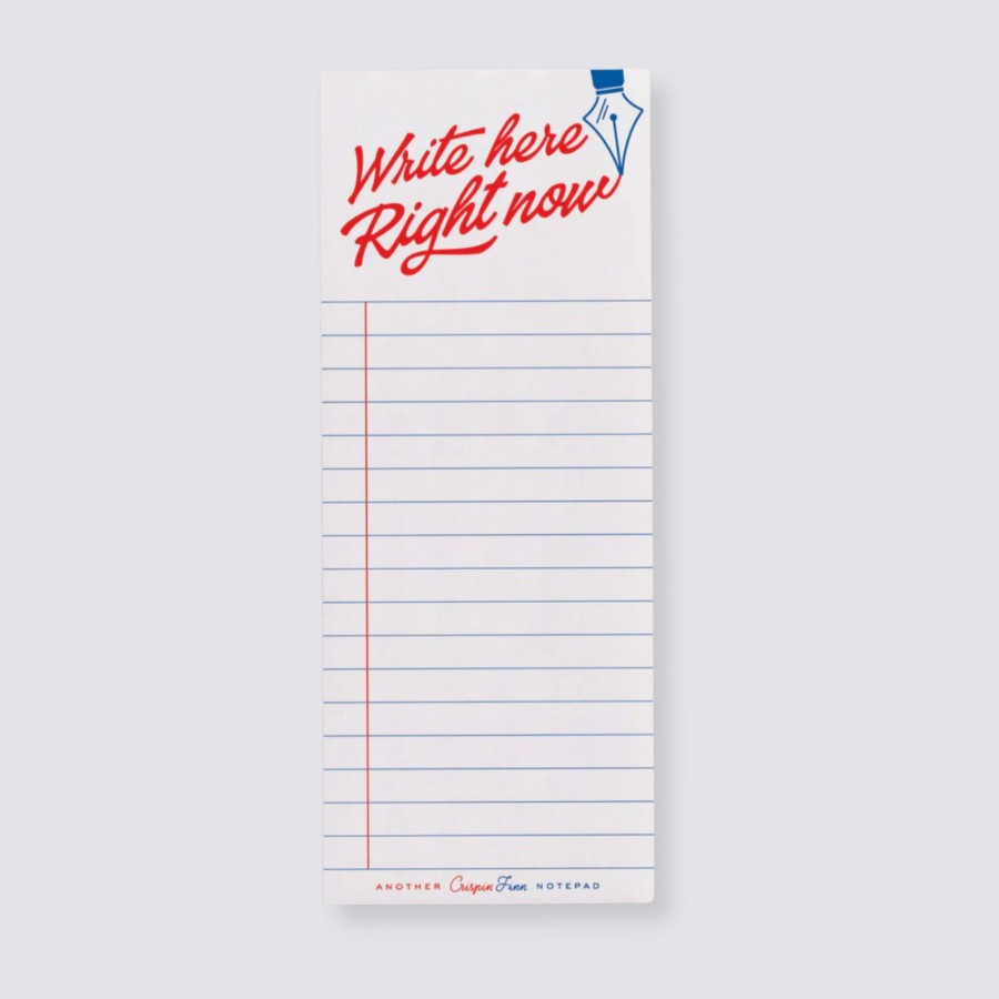 Diaries Crispin Finn To Do Pads | Write Here Right Now Notepad