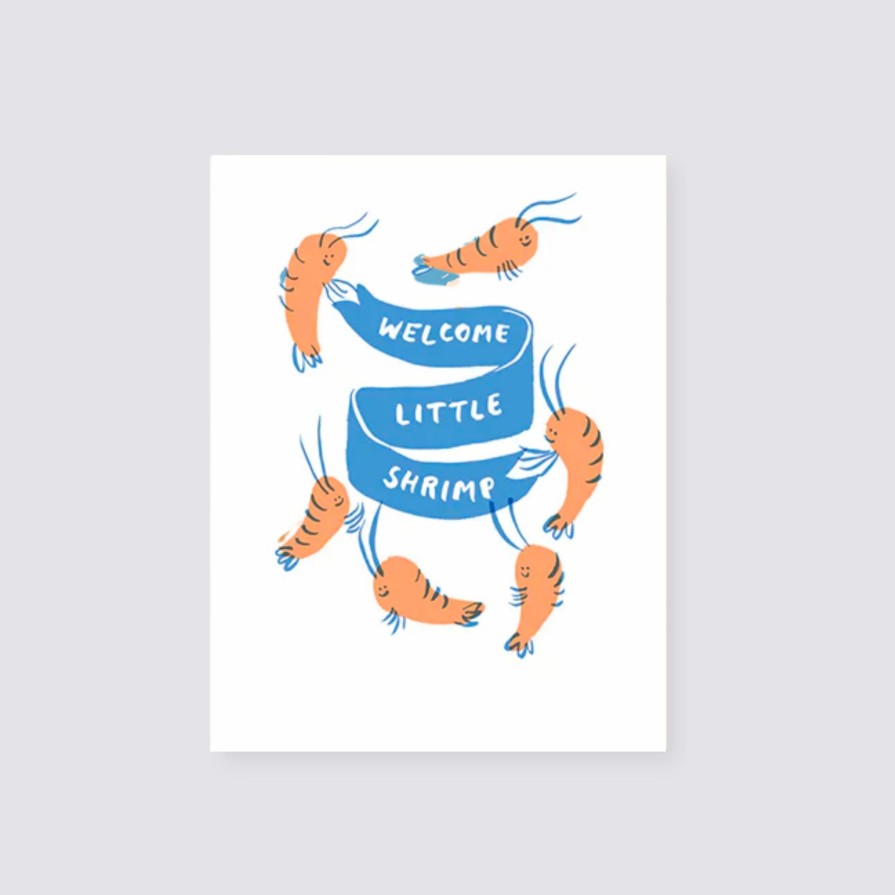 Greetings Cards Egg Press New Baby Cards | Shrimp Baby