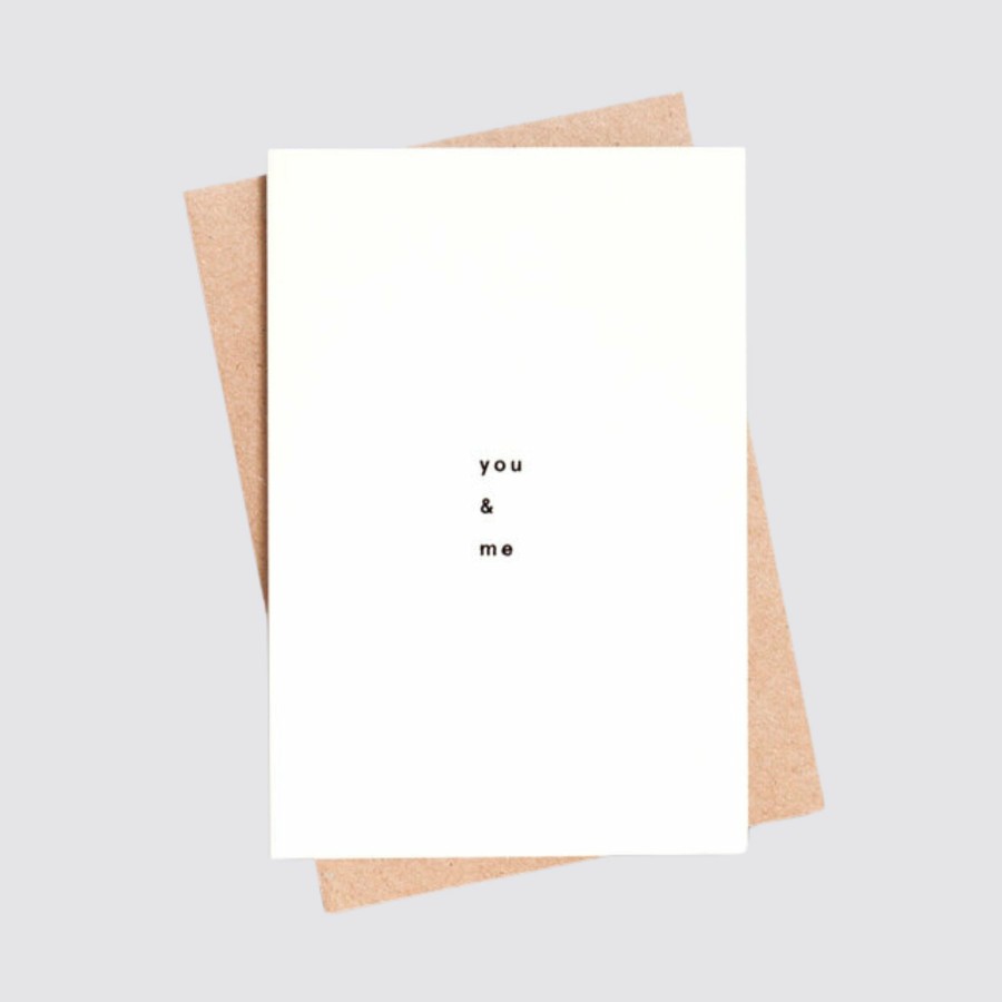 Greetings Cards Ola Valentine'S Day Cards | You And Me - Black/Natural