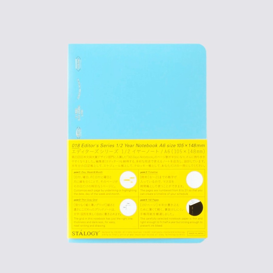 Notebooks Stalogy Graph Notebooks | 1/2 Year Notebook - A6