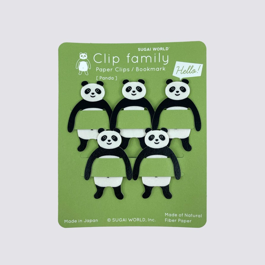 Stationery Sugai World Bookmarks | Panda Paper Clip