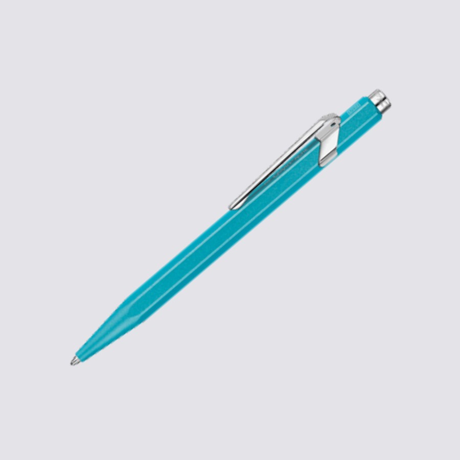 Stationery Caran d'Ache Ballpoint Pens | 849 Ballpoint Pen - Colormat-X Turquoise