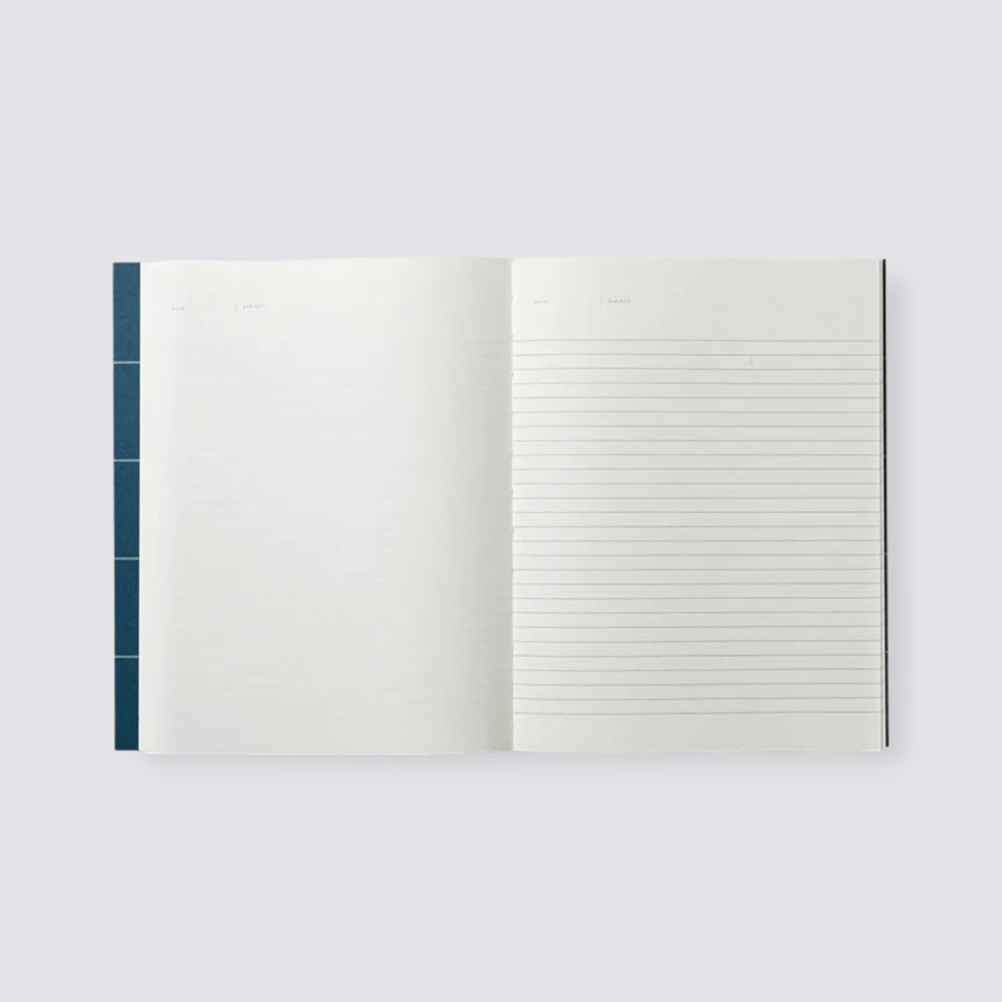 Notebooks Notem Plain Notebooks | Uma Notebook In Ruled - Large / Dark Blue