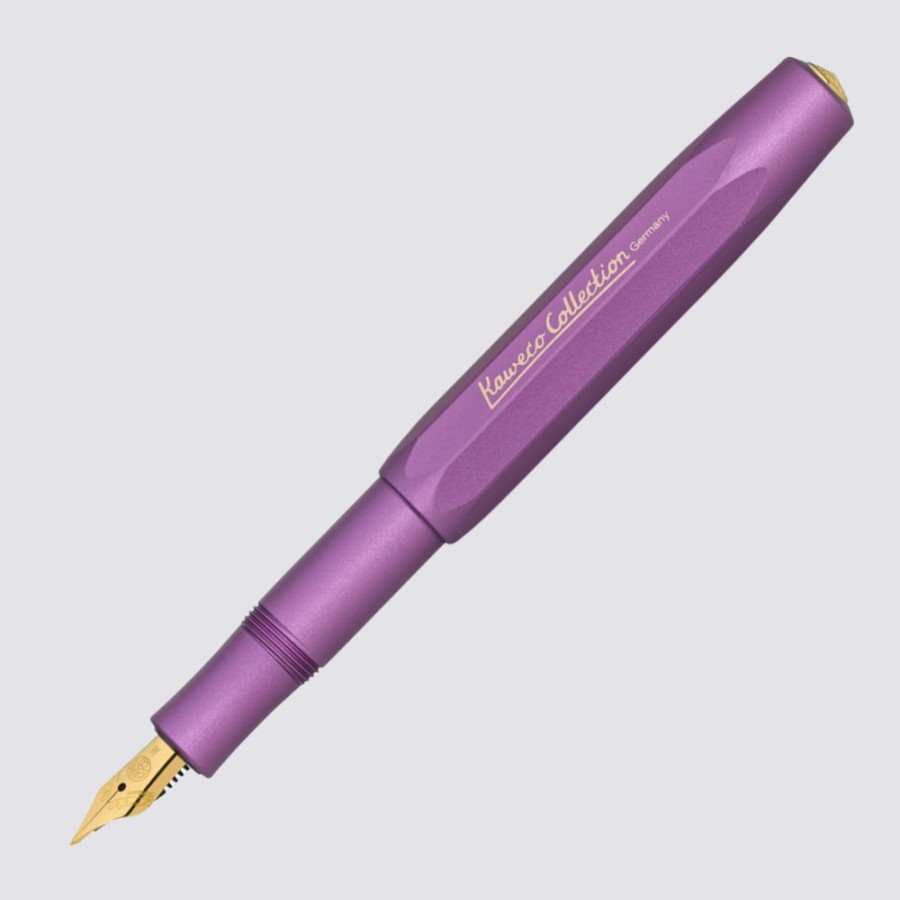 Stationery Kaweco Fountain Pens | Aluminium Collection Fountain Pen - Vibrant Violet / Medium