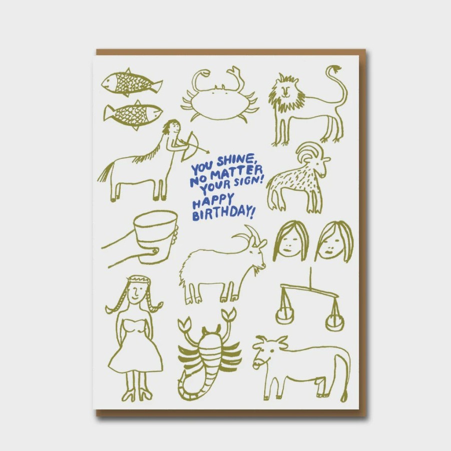 Greetings Cards Egg Press Birthday Cards | Zodiac