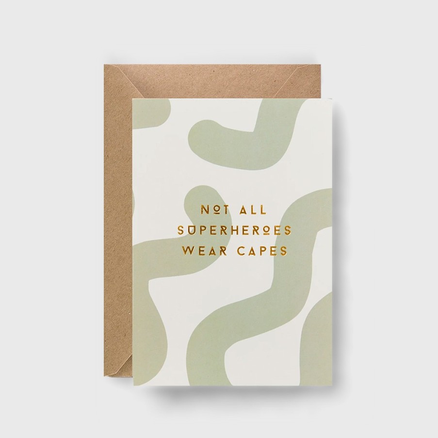 Greetings Cards Katie Leamon Father'S Day | Not All Superheroes Wear Capes