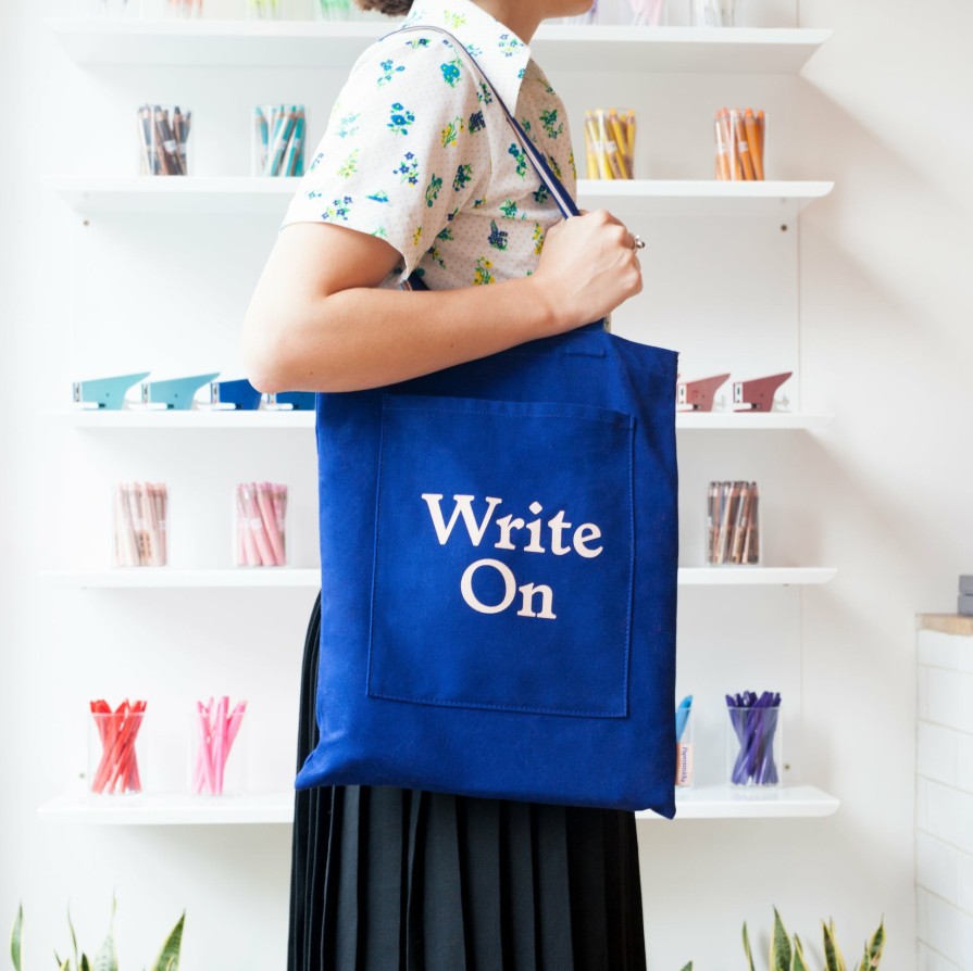 Stationery Papersmiths Book Bags | Write On Tote Bag