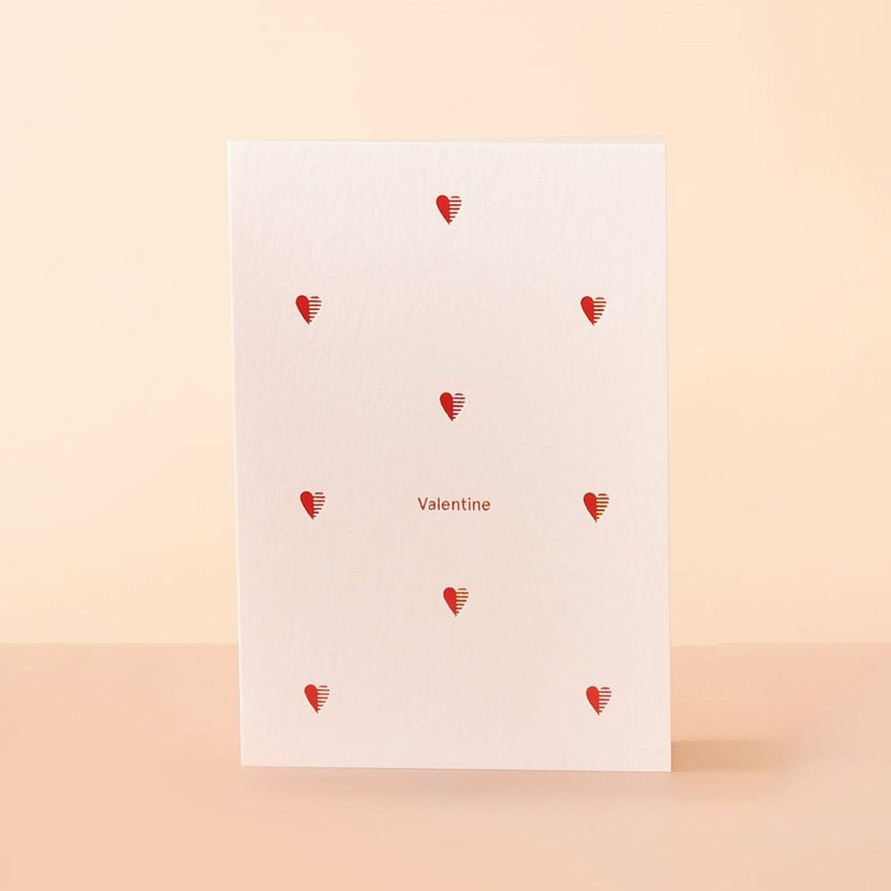 Greetings Cards Ola Valentine'S Day Cards | Valentine Motif - Red/Cotton White