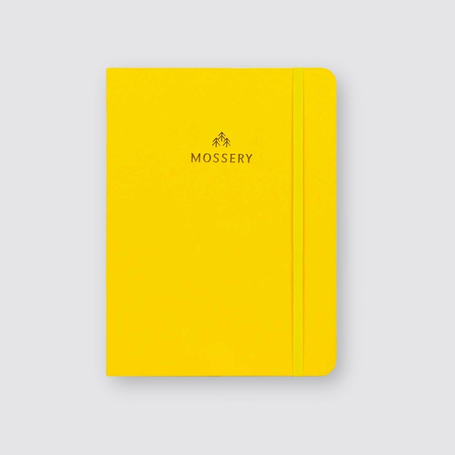 Diaries Mossery All Dated Diaries | 2024 Refillable Dated Diary - Sunshine Yellow