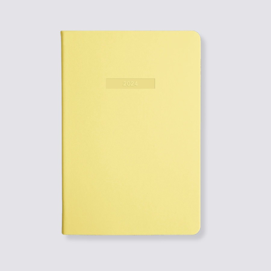 Diaries MiGoals Weekly Diaries | 2024 A5 Weekly Notes Diary - Lemon