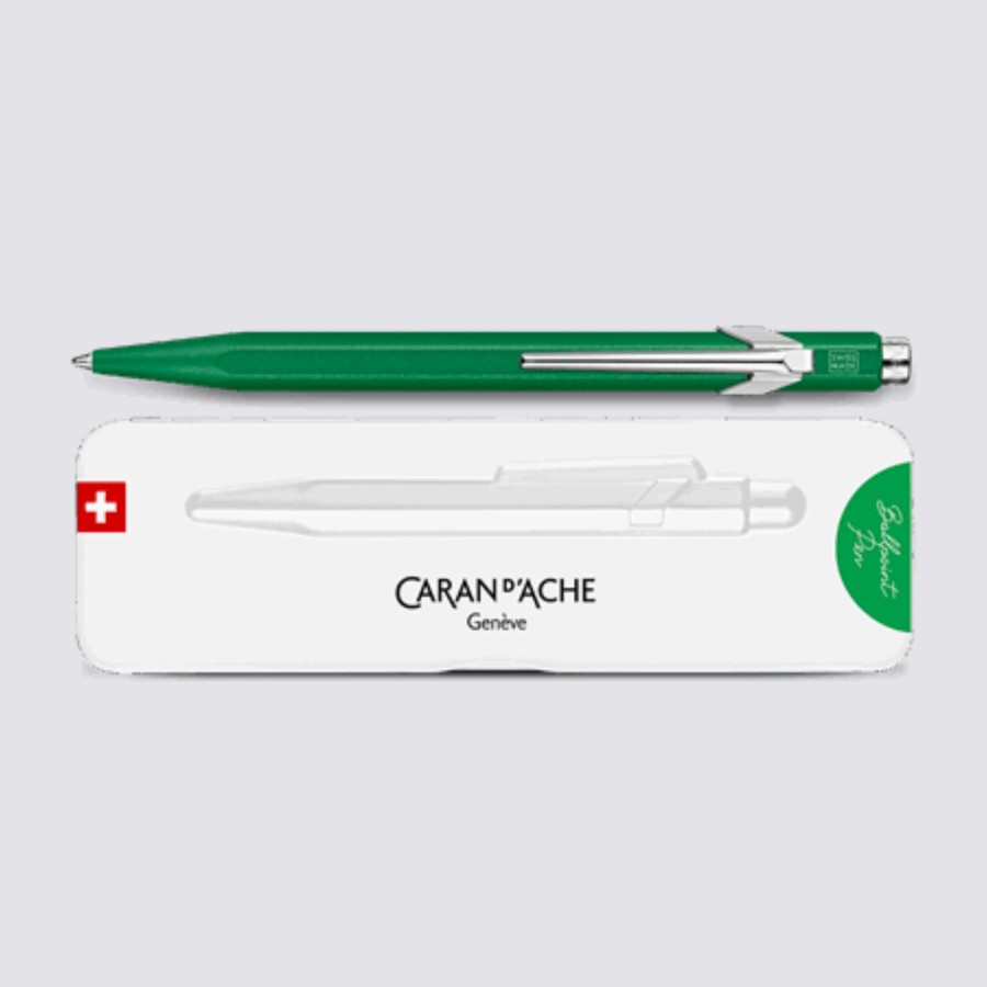 Stationery Caran d'Ache Ballpoint Pens | 849 Ballpoint Pen - Colormat-X Green