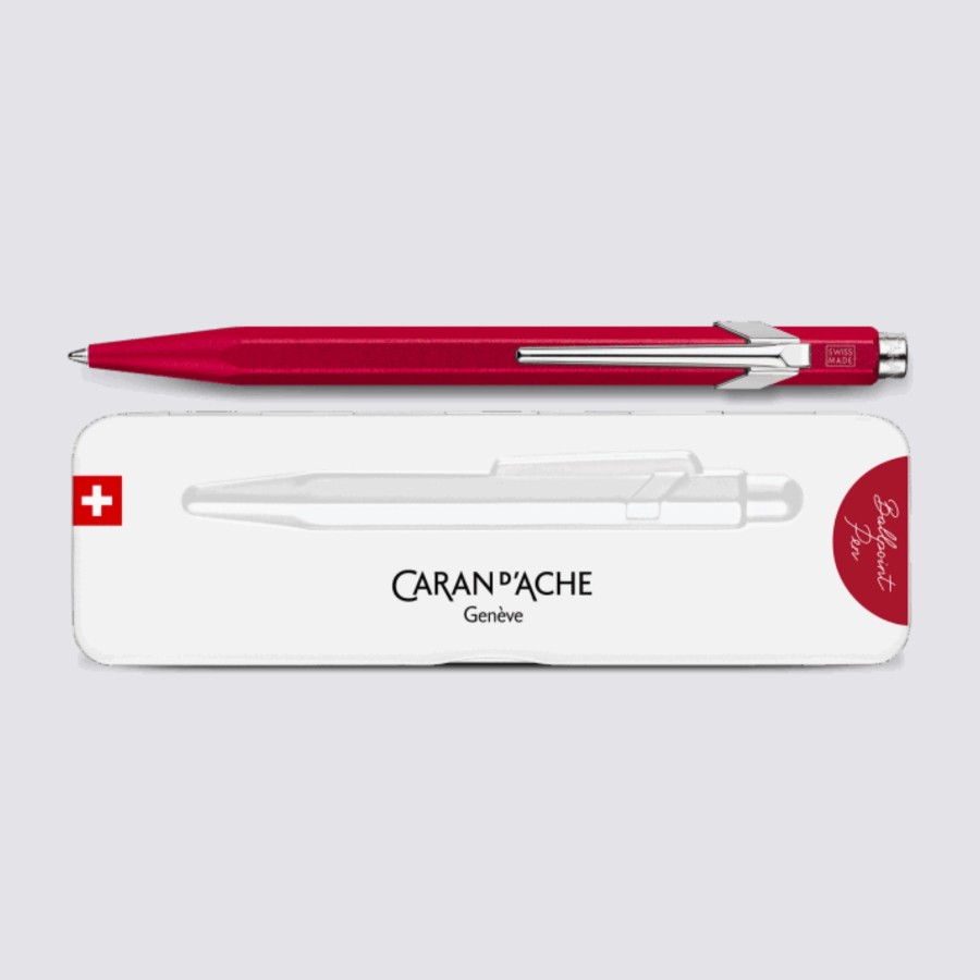 Stationery Caran d'Ache Ballpoint Pens | 849 Ballpoint Pen - Colormat-X Red