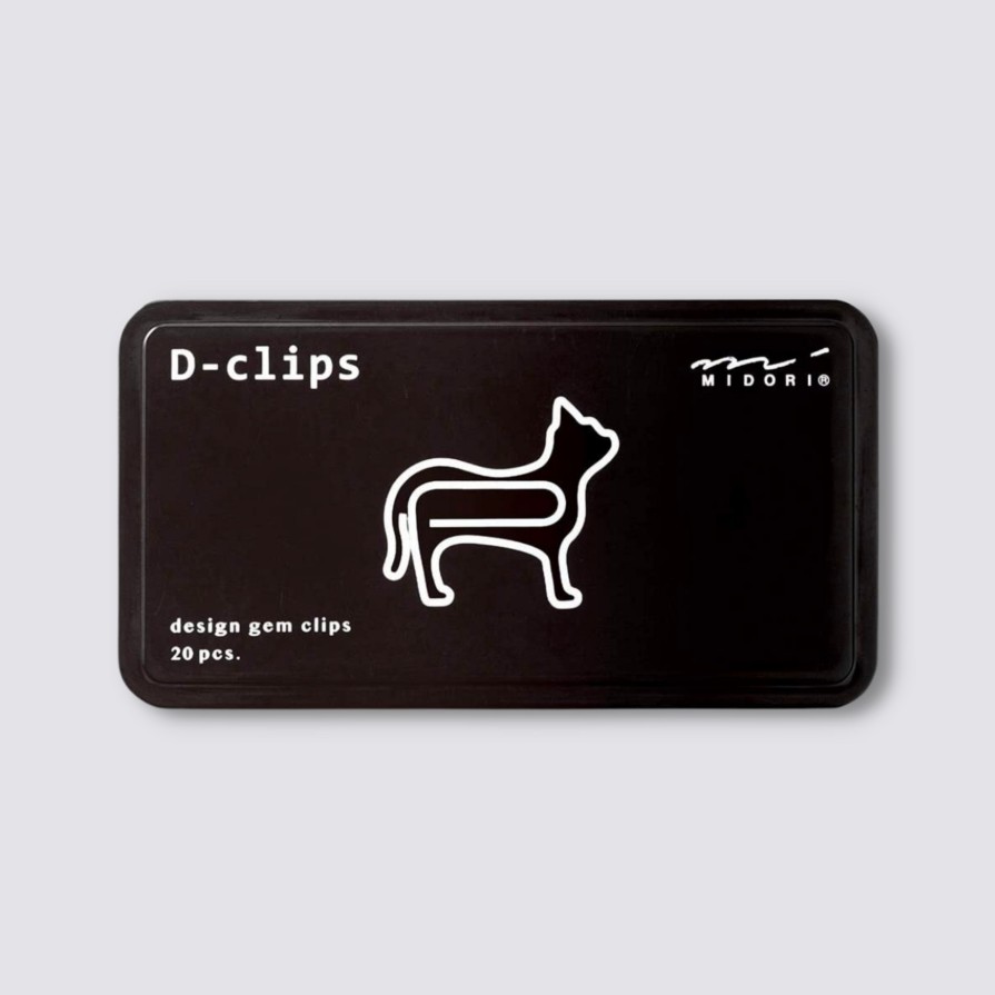 Stationery Midori Paper Clips | D-Clips - Cat