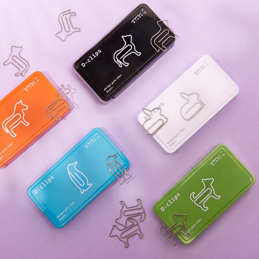 Stationery Midori Paper Clips | D-Clips - Cat