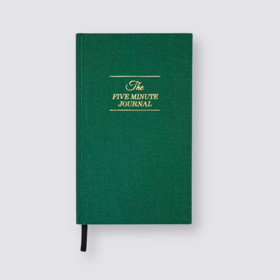 Diaries Intelligent Change Purpose & Goal Journals | Five Minute Journal - Green